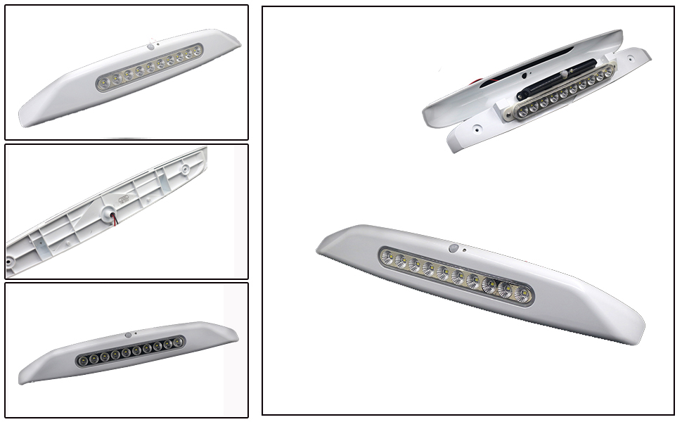  rv awning led light strip replacement，12v led trailer lights，waterproof light bar-DAMAVO