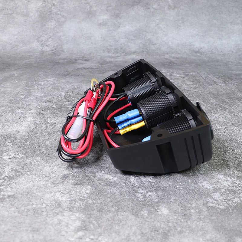 DAMAVO Boat USB 12 فولت الفولتميتر ولاعة سجائر السيارة مع مفتاح