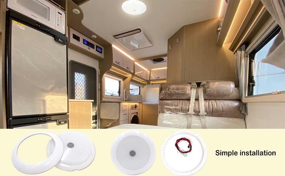 customized ultrathin مصابيح السقف RV ، مصابيح السقف RV 12 فولت ، مصابيح السقف RV LED