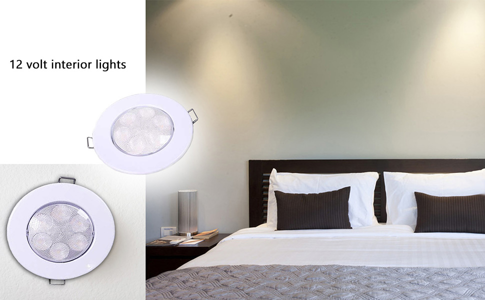 Pencahayaan interior 12 volt, meningkatkan lampu interior rv menjadi led, lampu interior led karavan -DAMAVO
