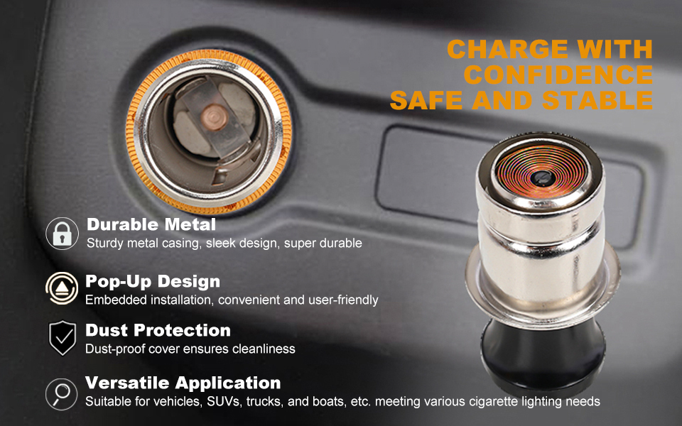 CE encendedor de cigarrillos 12v,adaptador para encendedor de cigarrillos 12v,adaptador de toma de encendedor de cigarrillos de coche