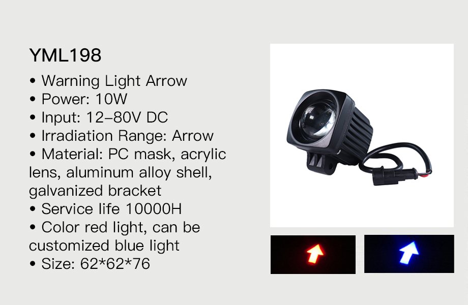 led forklift headlights, forklift side lights, red zone warning light CE