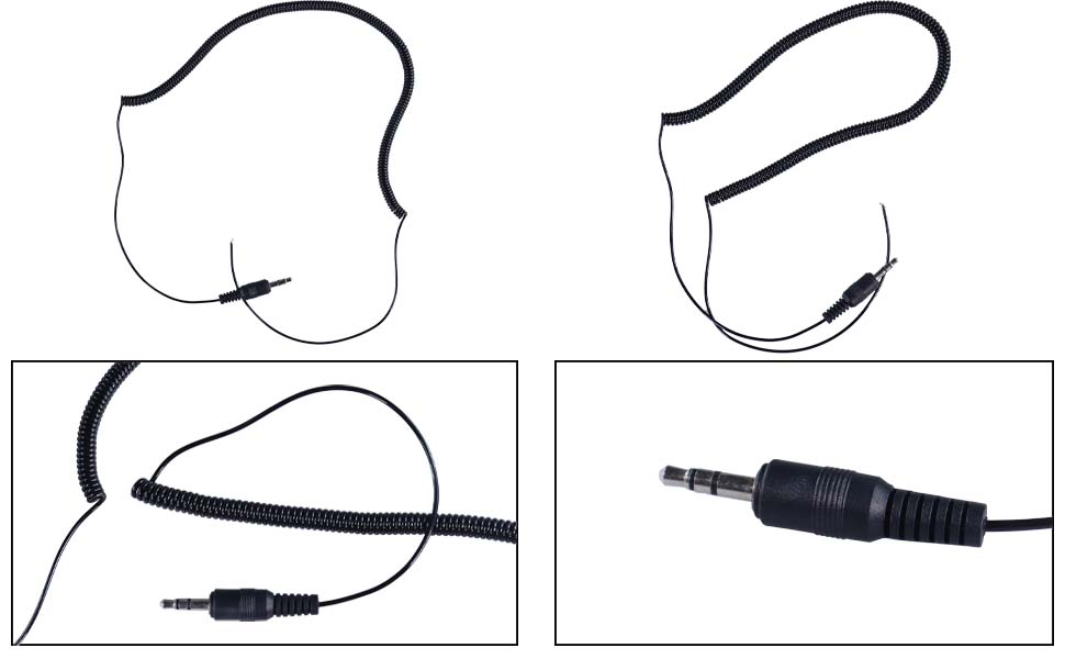 DAMAVO coiled 3.5 mm audio cable, curly electrical cord, DC cable manufacturers