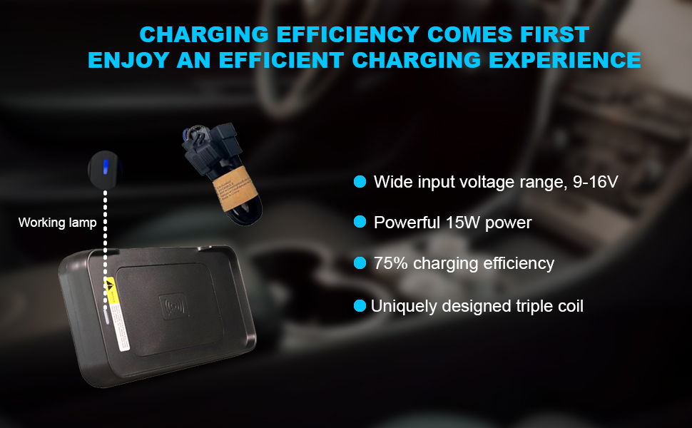 OEM wireless phone car charger ，15w car wireless charger ，wireless mobile charger for car