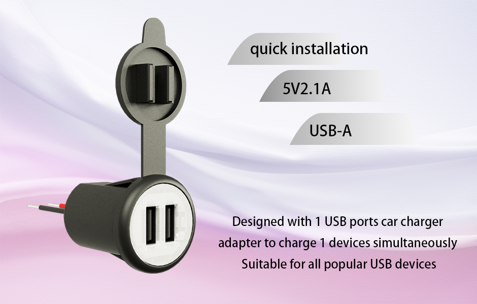 USB cigarette lighter replacement, USB adapter car charger, lighter USB charger DAMAVO