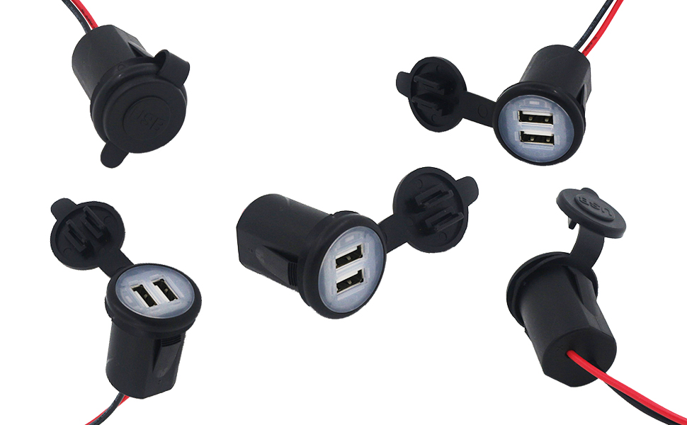 USB-Zigarettenanzünder-Ersatz, USB-Adapter-Autoladegerät, Feuerzeug-USB-Ladegerät from DAMAVO