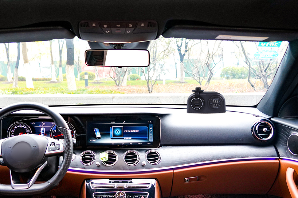 good car charger to power outlet ,flush mount usb port car,Panel mount USB socket