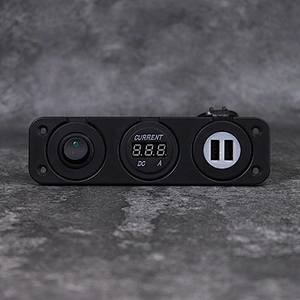 פאנל מתג DAMAVO RV 12V USB מטען לרכב עם תצוגת מתח