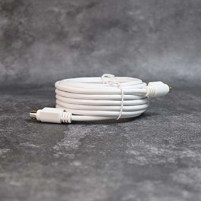 DAMAVO 8pin mini din cable 4 Meters both ends plugs with white cable