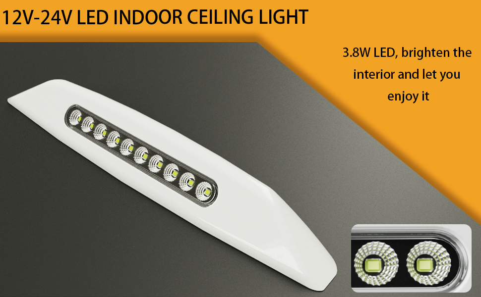 DAMAVO 12 volt LED awning lights,caravan awning light replacement,caravan awning lights 12V