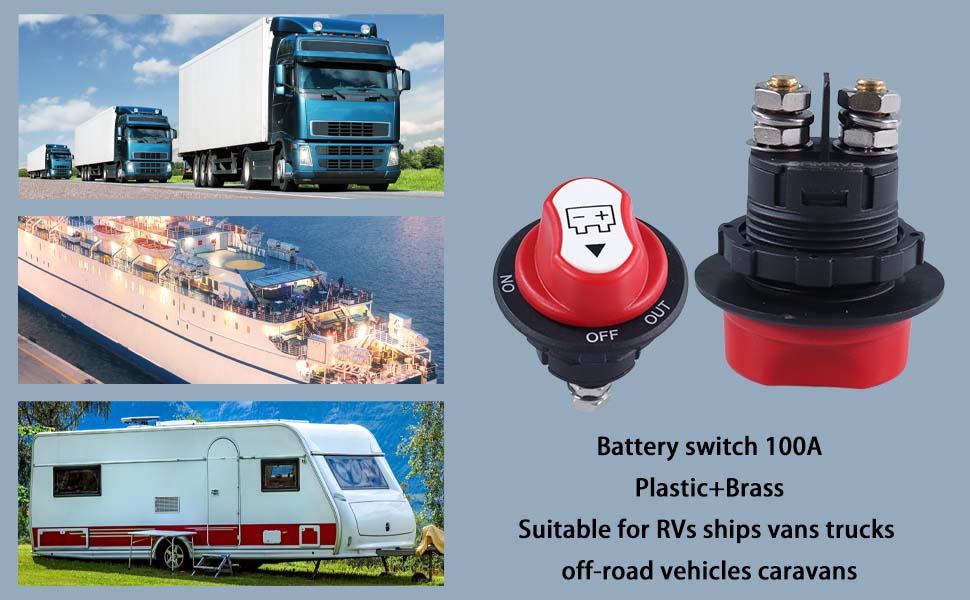 car battery switch, isolator 100 amp, marine battery disconnect switch factory