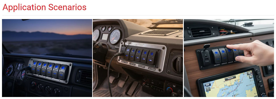 DAMAVO custom switch panel,automotive switch panel,waterproof switch panel Supplier