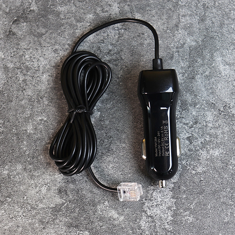 DAMAVO USB Car charger cigarette lighter plug 24v to 12v with cable