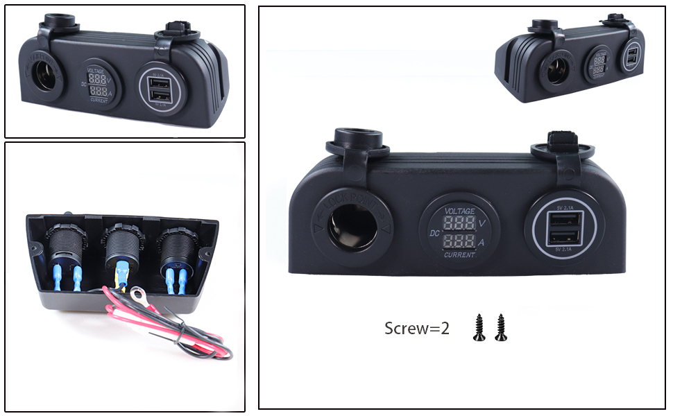 Unterputz-USB-Anschluss, Autoladeverstärker, 12-V-Mehrfachsteckdose factory