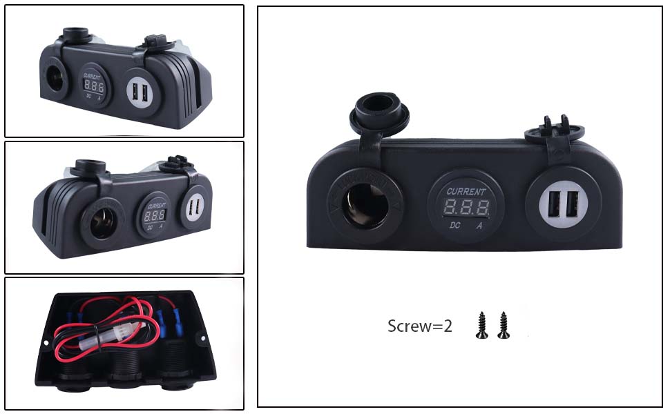 USB A カーチャージャー、12 ボルト アクセサリー コンセント、船舶用充電ポート manufacturer