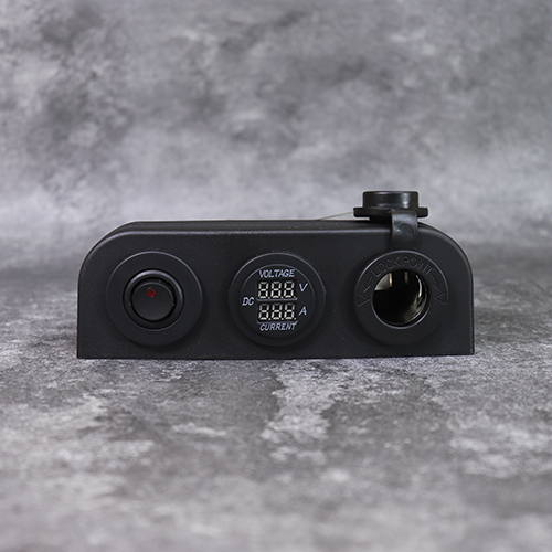 مفاتيح ومآخذ DAMAVO 12V الرقمية الفولتميتر مقياس تدفق التيار الكهربائي