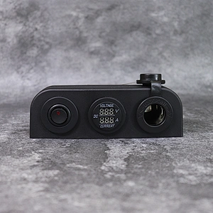 DAMAVO 12V switches and sockets digital voltmeter ammeter flush mount
