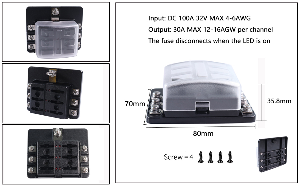 FCC marine fuse box,boat fuse box,RV 12 volt fuse panel Supplier