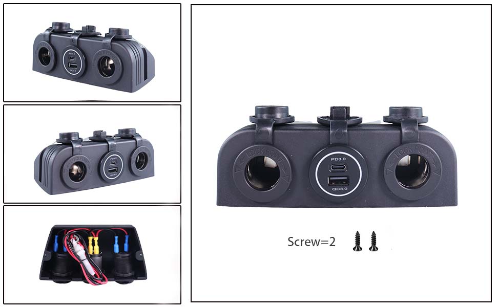掘削機 USB、12V USB 防水、24V USB ソケット manufacturer