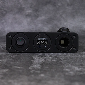 DAMAVO 3 way 12 volt switches marine external 12v socket accessory USB outlet Voltmeter
