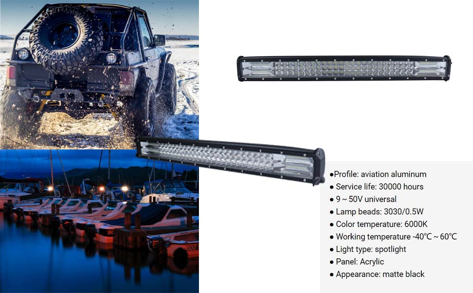12v light bar，spot light bar，light bar for car factory
