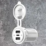 Chargeur de voiture USB C à 3 ports