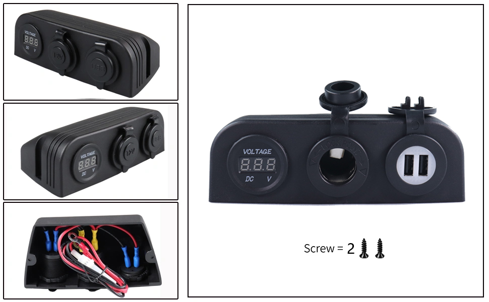 مقبس طاقة USB 12 فولت ، مقبس USB 24 فولت ، مقبس USB متنقل manufacturer