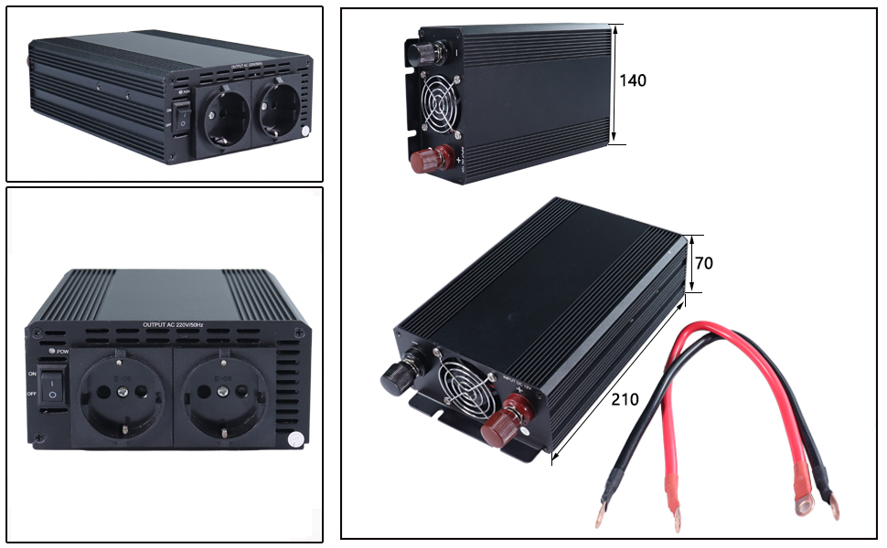 chargeur de voiture à adaptateur secteur, onduleur allume-cigare, alimentation 12v pour voiture manufacturer