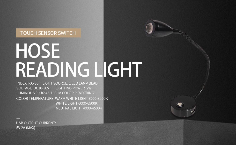 12v reading light with usb,12v led reading light with usb
