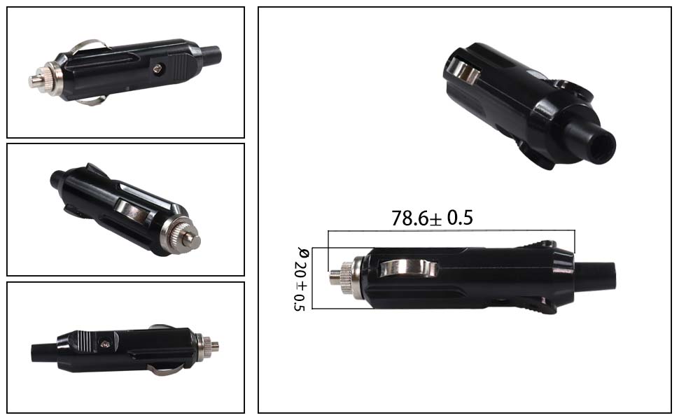 ปลั๊ก 12V สำหรับงานหนัก, อะแดปเตอร์ที่จุดบุหรี่สำหรับรถยนต์, ปลั๊กไฟที่จุดบุหรี่ manufacturer