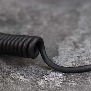DAMAVO Custom coiled Mic XLR microphone 4 pin extension cable