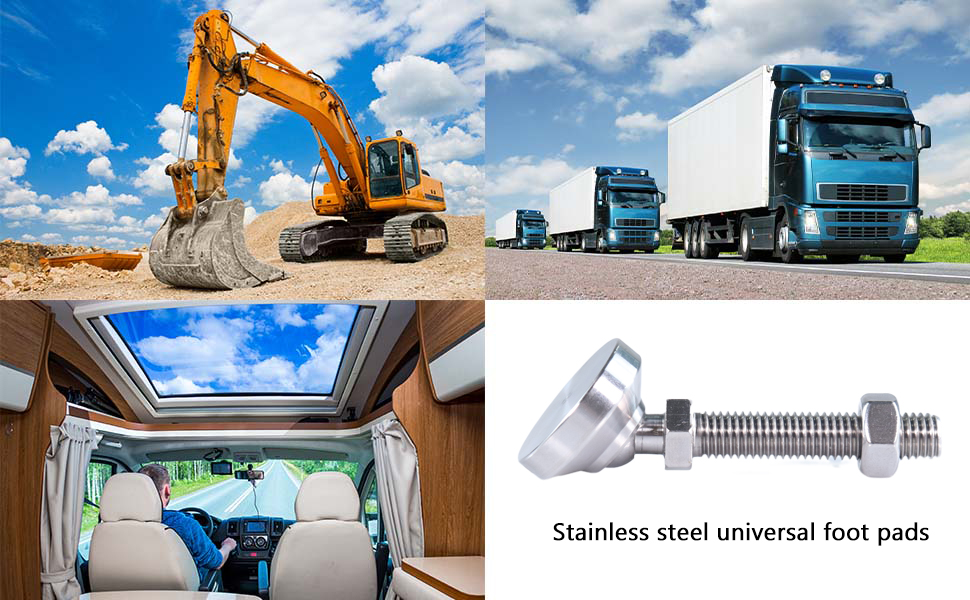 Heavy duty adjustable leveling feet screw fix leveling legs