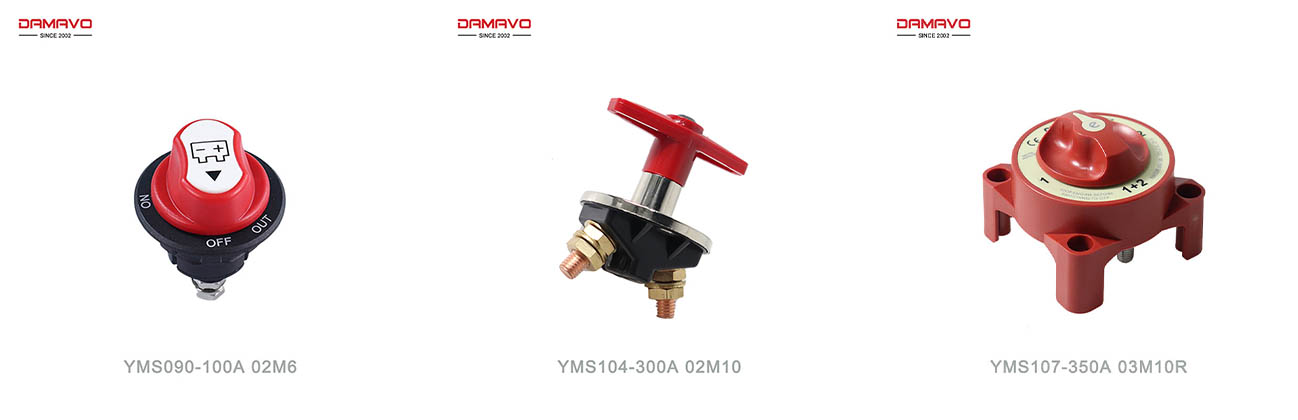 Battery disconnect switches come in various types, including knob-style, key-operated, or push-button