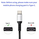 Introduction to usb c fast charge cable and USB-C braided cable of mobile phone