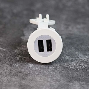 DAMAVO אופנוע יציאת USB כפולה מתאם חשמל מצית לרכב שקע 12V OEM