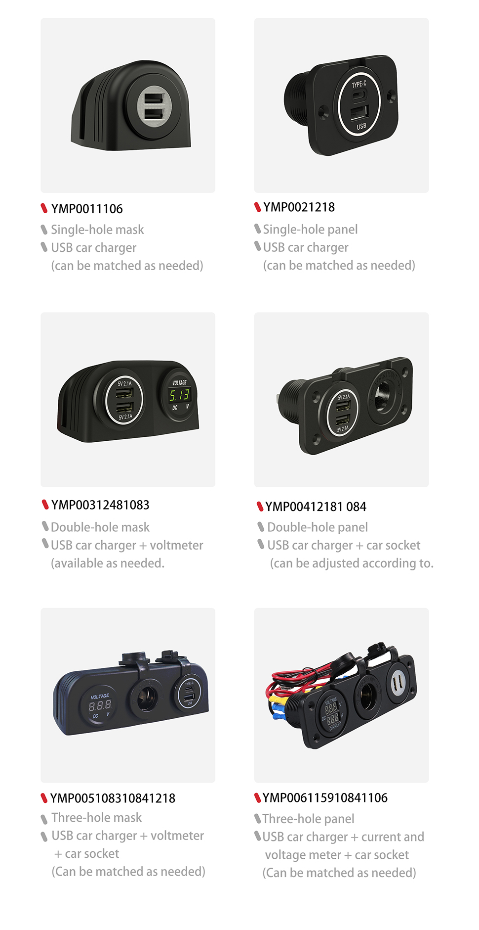 DAMAVO flush mount usb port for car,usb flush mount,panel mount usb extension Manufacturer