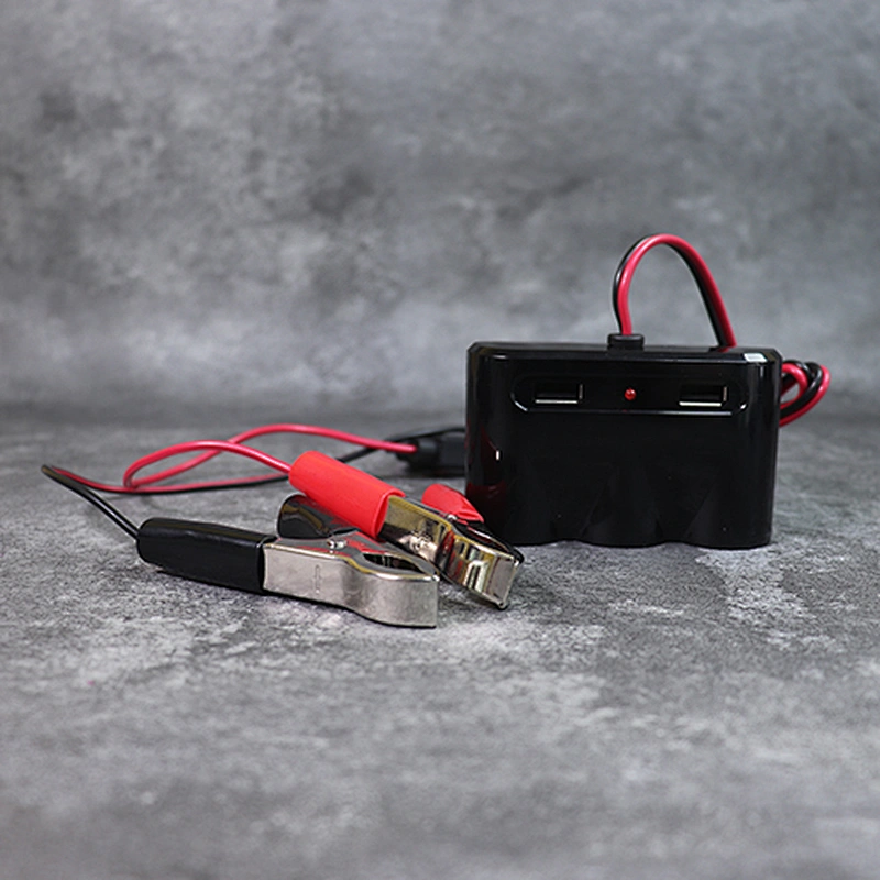 DAMAVO 12 volt power outlet car battery clips ciga lighter adapter
