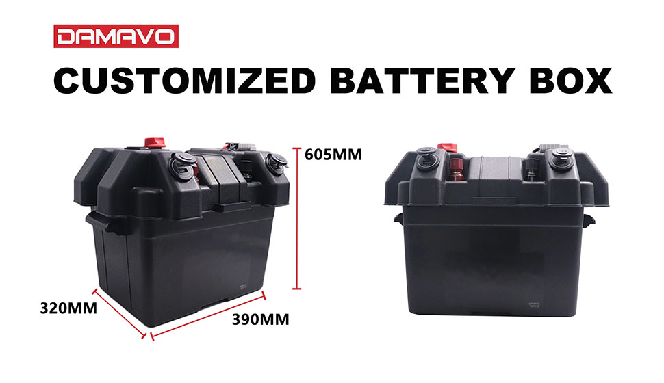 DAMAVO trailer battery box, car battery box, camper battery box Factory