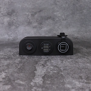 DAMAVO Boot USB 12 Volt Voltmeter Auto Zigarettenanzünder mit Schalter