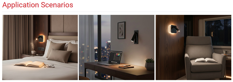 DAMAVO LED wall reading light,wall mount reading light,reading wall light with switch OEM