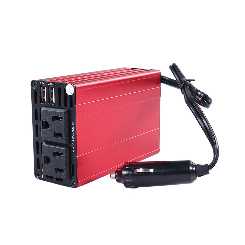 good Kfz-Wechselrichter, 220-zu-12-Volt-Wandler, Gleichstrom-Wechselstrom-Mini-Wechselrichter