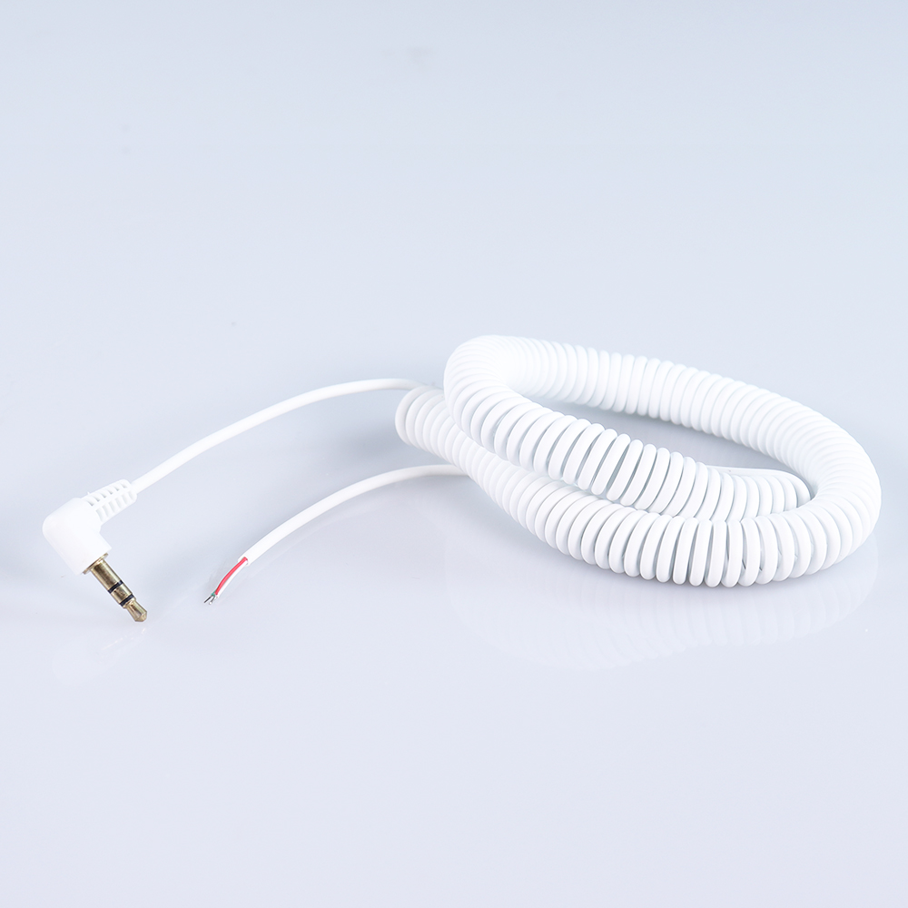 high quality spring coiled electrical cable, curly usb cable, black coiled usb c cable