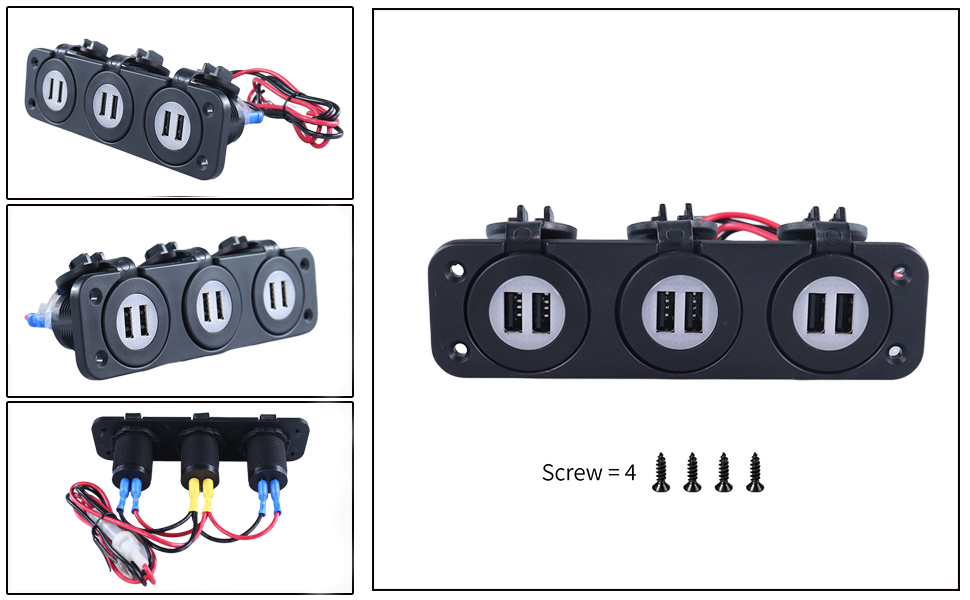 12V USB hub for car, USB RV, dual port car charger adapter manufacturer
