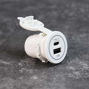 DAMAVO Adaptador de toma de corriente para automóvil de 12 voltios a tipo USB C Fabricante