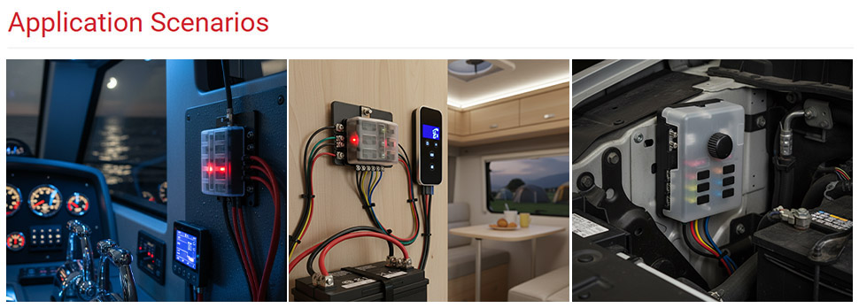 China marine fuse box,boat fuse box,RV 12 volt fuse panel Supplier