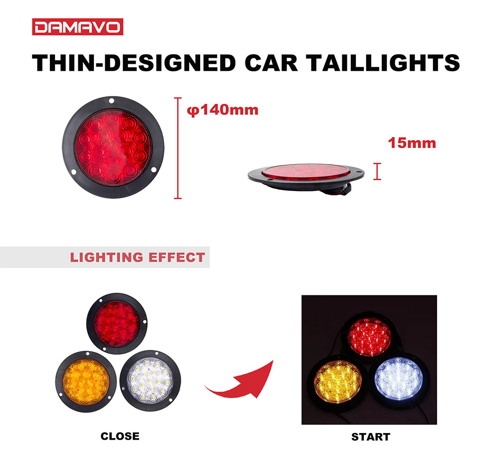 DAMAVO truck tail lights,truck work lights,truck brake lights for sale
