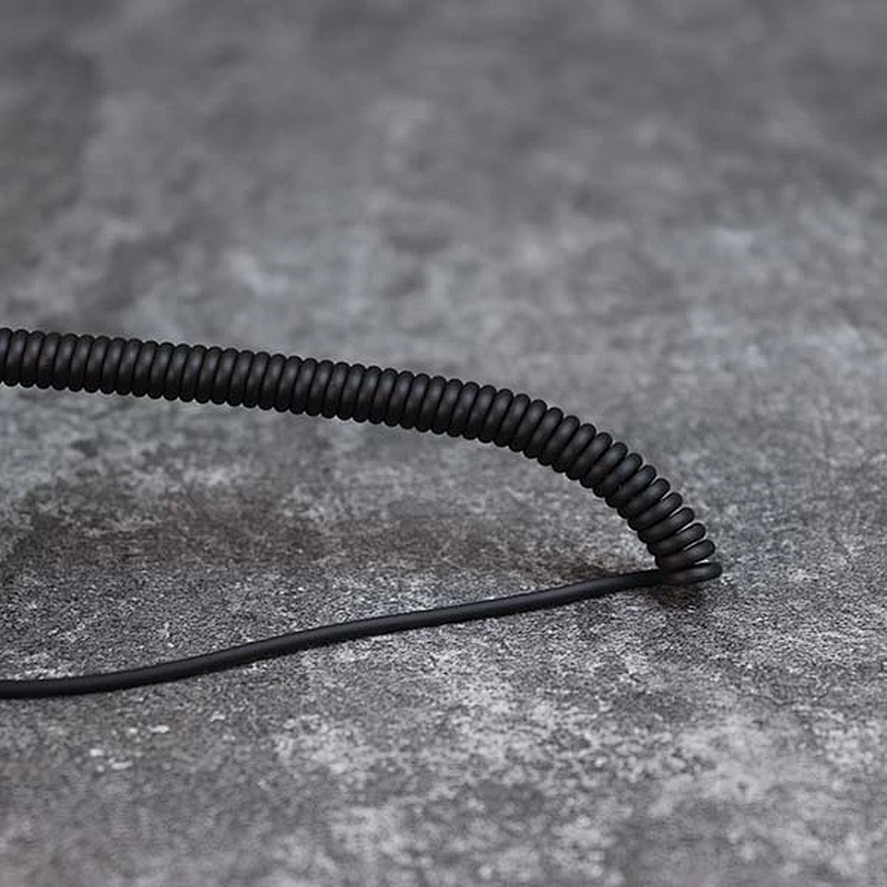 DAMAVO Custom Black Wht Colorful coiled cable Assembly