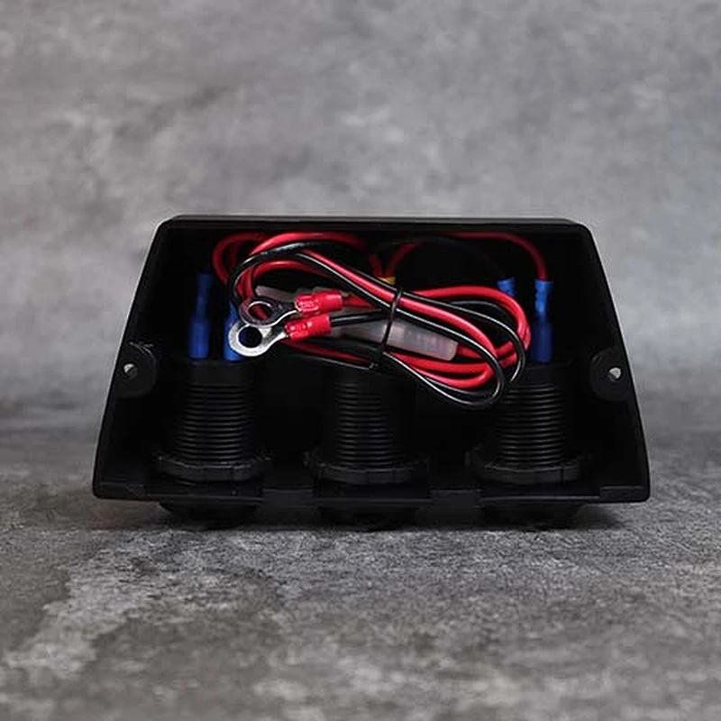 شاحن سيارة DAMAVO 3 way USB مزدوج 5V 2.1A 6 مقبس