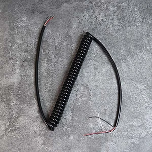 DAMAVO Custom OEM PVC PU Coiled cable curly extension cord Assy