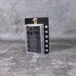 DAMAVO Aftermarket กล่องฟิวส์ 12 ทางกันน้ำ 12v แผงบล็อกติด Factory